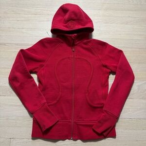 lululemon athletica Red Zip-Up Hoodie